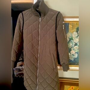 BCBG MaxAzria Brown Puffer Quilted Women's Winter Coat Size Small